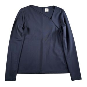 Cabi Women's Navy Blue Contessa Tee Long Sleeve Top Size Medium‎